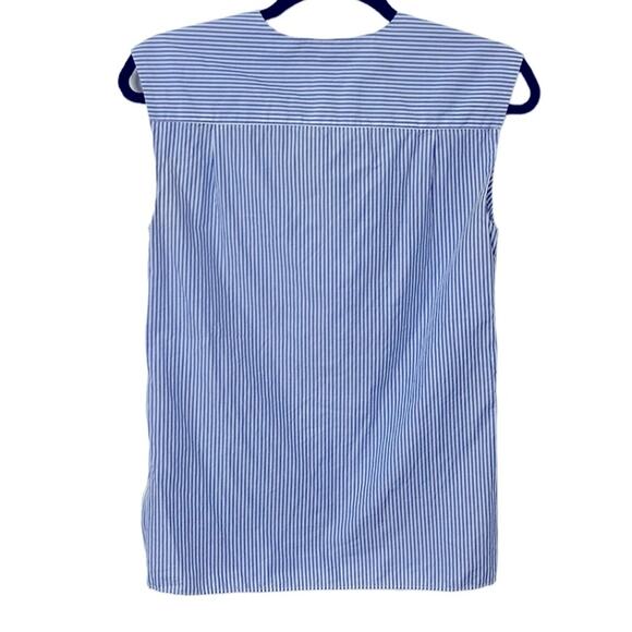 J.crew Sleeveless side-zip top in stripe women’s size 00 - Picture 5 of 5